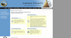 Desktop Screenshot of courts.ingham.org